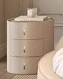 Italian Minimalist Aesthetics,  Round Bed, Light Luxury, Cream Wind Princess Bed,  Wedding Bedroom, Sleeping Home Furniture