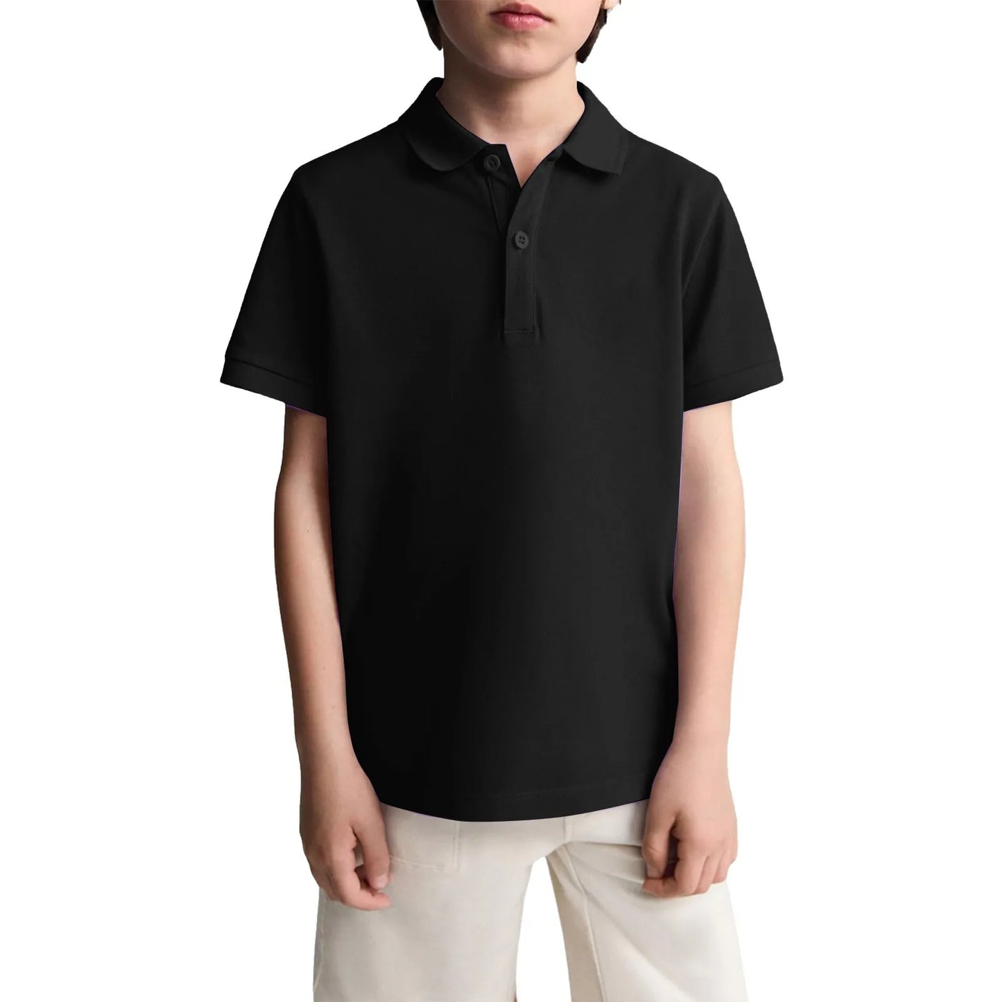 Boys Casual Polo Shirts Short Sleeve Shirt.   School Uniform Shirts For Kids 6-11y.  Great color choices.  All available but...."...time is a'wast'n"