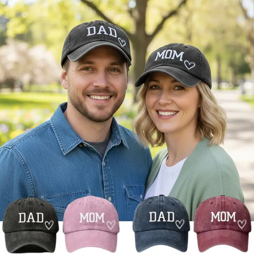 2pcs/set Fashion DAD MOM Love Printed Baseball Cap Washed Cotton Adjustable Couple Cap Baseball Caps For Men/ Women.  Black/Pink and Navy /PINK are the most pairs,BUT....Its still below our measurement.  If you want to try Pl