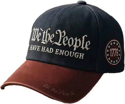 Vintage 250th Anniversary USA We The People Have Had Enough Baseball Cap for Men Women Adjustable Strapback