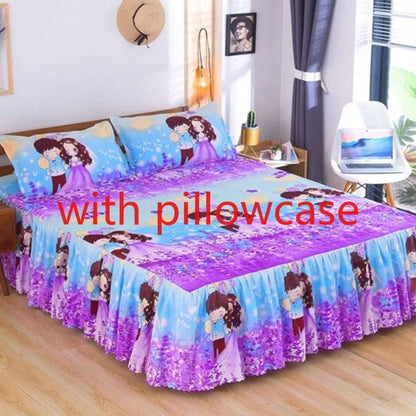 Sheet Set Household with Pillowcase Fashion Modern Water-proof Universal Skin-friendly Single Double Home Textile Bedding Luxury