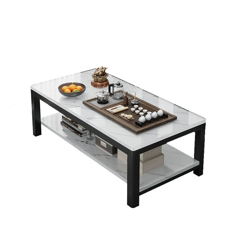 Tea table, living room, household, small apartment, next to sofa, office, marble patterned tea table,