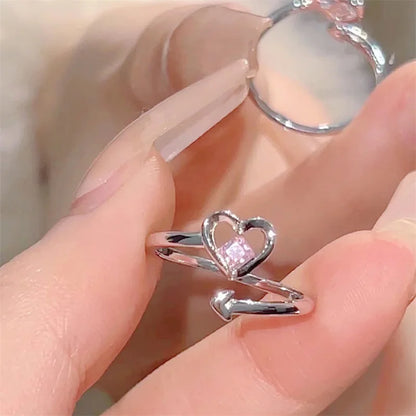 Newly  Arrived Romantic,  Lovely Pink Bowknot Design  for Females.  Exquisite Jewelry Ring with Micro Bow Tie,  'Zircon' for Party and Dating
