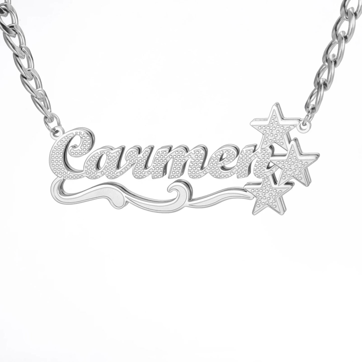 Sipuris Custom Name Necklace For Women Golden Choker Stainless Steel Personalized Corrosion Process Jewelry Wedding Gifts