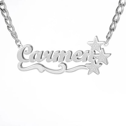 Sipuris Custom Name Necklace For Women Golden Choker Stainless Steel Personalized Corrosion Process Jewelry Wedding Gifts