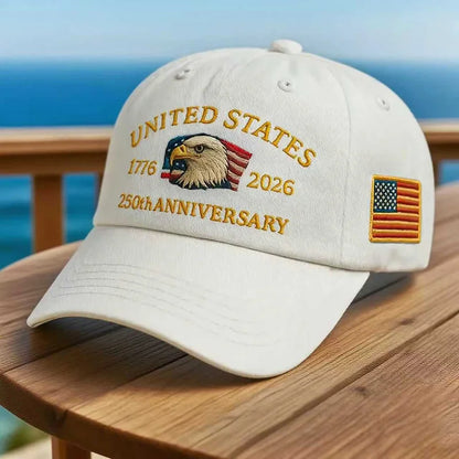 Flag  and USA Eagle Embroidery  on cap, Casual,  Breathable Sports Hat,  Outdoor Sunscreen Dad Hats For Women/ Men