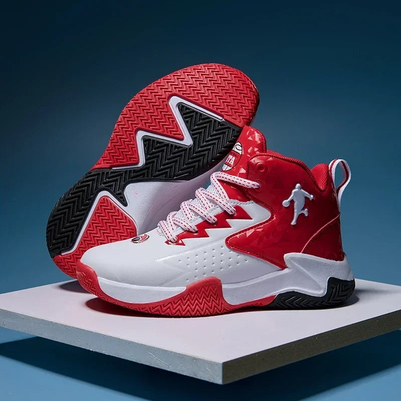 Childrens  Basketball Shoes for Boys /Girls.  Teenagers Breathable,  Non-slip , Lace Up, Indoor //Outdoor Training Sneakers/ Tennis Shoe