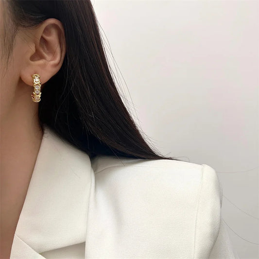 Vintage CC Design Stud Earrings for Women,  for  Fashion X Cross Zircon Earrings for MOTHERS DAY Gift, SPECIAL Occasions