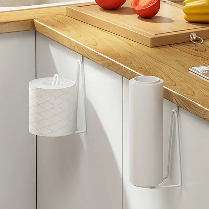 1 Pc Toilet Roll Paper Holder,  Organizer Wall Mount Storage Stand,  Kitchen / Bathroom,  No Drill Tissue /Towel Dispenser