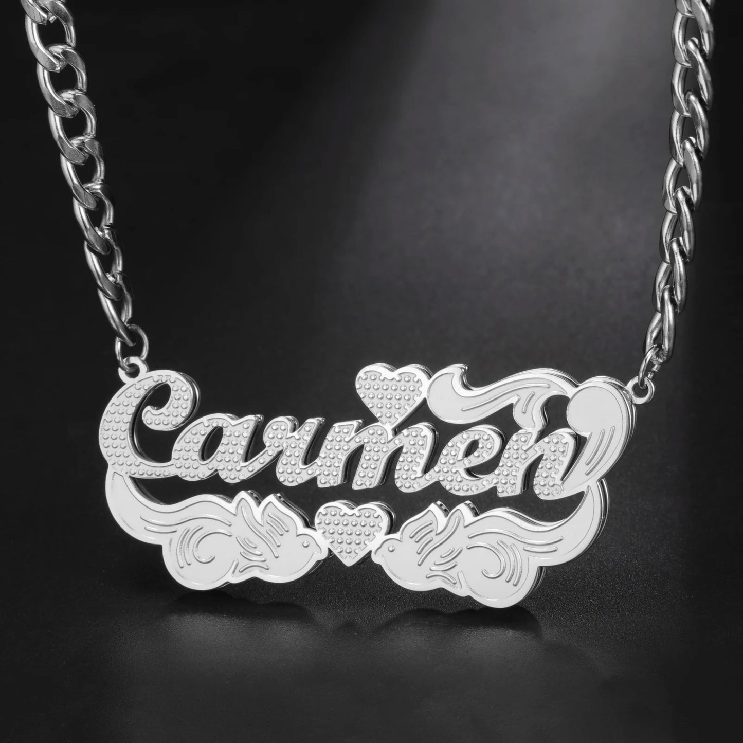 Sipuris Custom Name Necklace For Women Golden Choker Stainless Steel Personalized Corrosion Process Jewelry Wedding Gifts