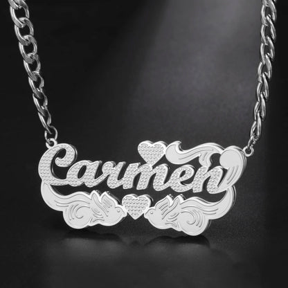 Sipuris Custom Name Necklace For Women Golden Choker Stainless Steel Personalized Corrosion Process Jewelry Wedding Gifts
