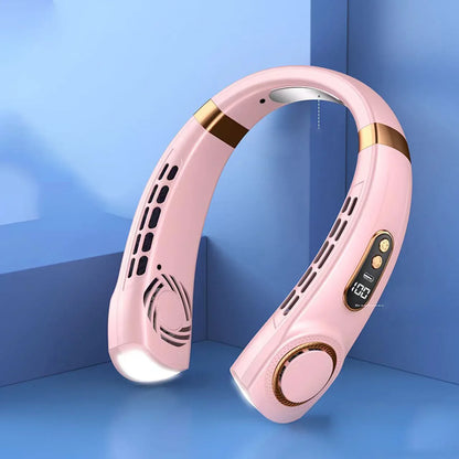 Neck Fan Rechargeable, Personal Portable Fan,  Battery Operated, Hands Free Wearable USB Neck Cooling Fan for Indoor /Outdoor.  White is least available....HURRY!!!  BLACK is MOST Available.
