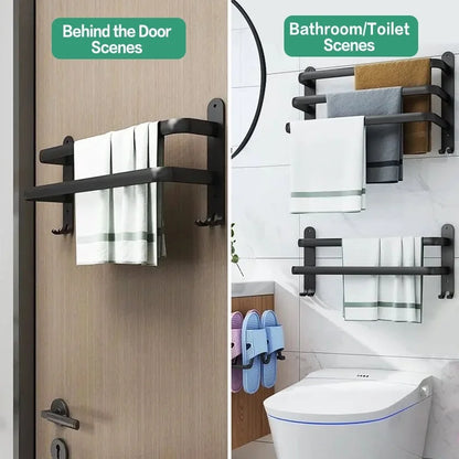 Single-layer/Double-layer/Triple-layer Towel Holder, Towel Storage,  Towel Rack  for Bathroom/Kitchen. Multi-layer Wall-mounted Towel Rack