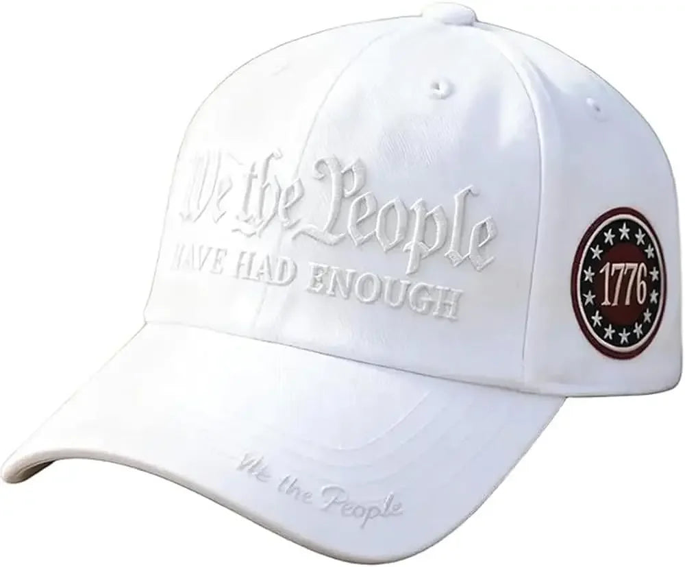 Vintage 250th Anniversary USA We The People Have Had Enough Baseball Cap for Men Women Adjustable Strapback