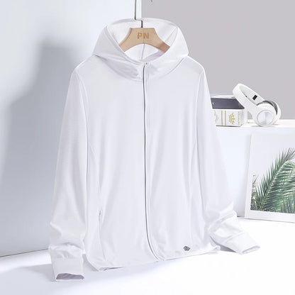 Unisex Summer,  New UPF 50+ UV Sun Protection Hoodie Jacket,. Men  and Womens  Lightweight Hiking Outdoor Long Sleeve Sun Shirt/ Coat