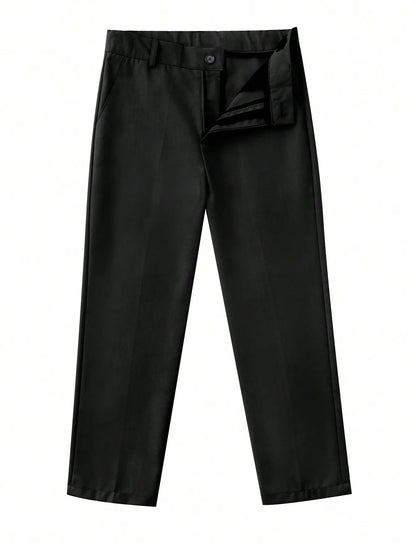 Tween Boys Back To School Season Black Long Pants, Boys Youth School Uniforms. Lots of Color/size combinations to pick from.