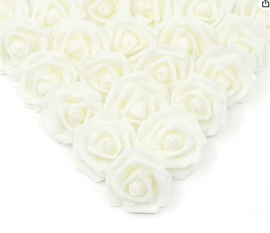 10/20/50Pcs Artificial Foam Rose Flowers,  Fake Flower for Home,  Room,  Decor for  Wedding Party, Halloween, Thanksgiving,  Christmas, Valinrtines Day