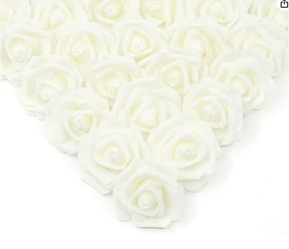 10/20/50Pcs Artificial Foam Rose Flowers,  Fake Flower for Home,  Room,  Decor for  Wedding Party, Halloween, Thanksgiving,  Christmas, Valinrtines Day