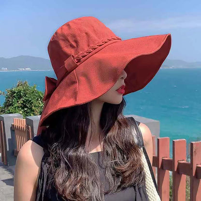 Womens Summer Bucket Hat in Solid Colors with  Wide Brim.  Fishermans Hat For Girls/Ladies  Outdoor Travel,  Beach , UV Protection