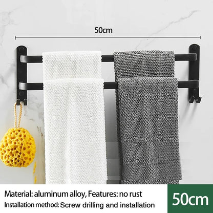 Single-layer/Double-layer/Triple-layer Towel Holder, Towel Storage,  Towel Rack  for Bathroom/Kitchen. Multi-layer Wall-mounted Towel Rack