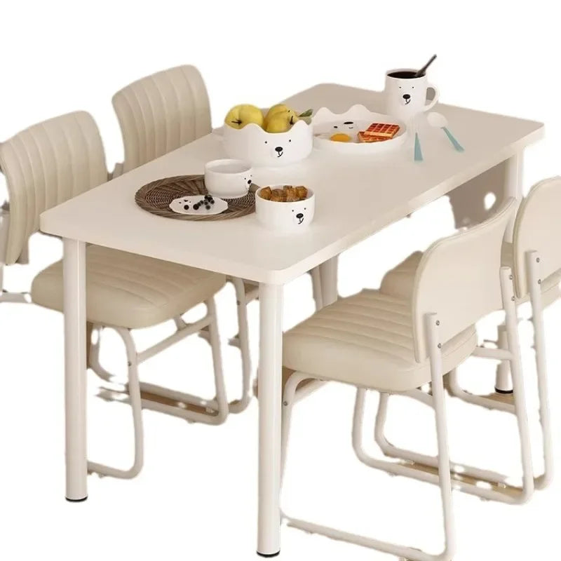 Dinner Table,  Extendable,  Dining Table and Chairs,  European Luxury,   Small Space Foldable Kitchen Dining Room Set  with 4  Chairs