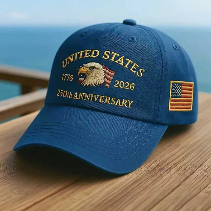 Flag  and USA Eagle Embroidery  on cap, Casual,  Breathable Sports Hat,  Outdoor Sunscreen Dad Hats For Women/ Men