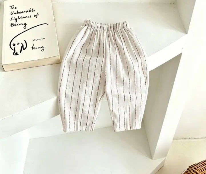 All Over Print Wide Leg Pants for  Kids, 4-6 Yrs.   Soft Cotton Casual Trousers For Toddler Boys And Girls Summer / Autumn Clothing