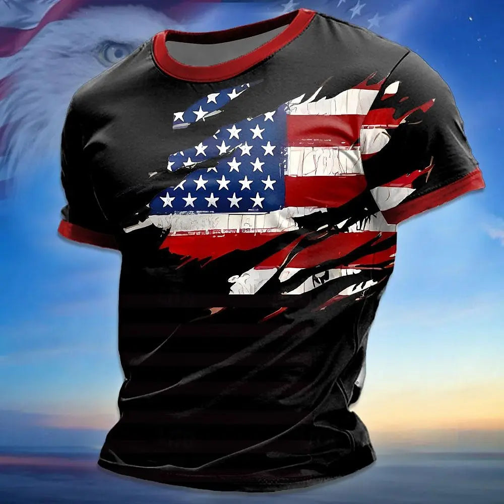 America 250th Birthday Eagle Flag 250 Years 1776-2026,  PRINTED Unisex Men's  and Womens T-Shirt, Casual  Vintage -style Clothing
