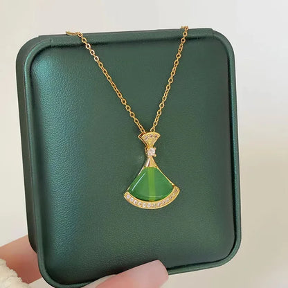 New In Light Luxury Zircon Crystal Stainless Steel Necklaces For Women. Sweet Female Clavicle Chain Jewelry.  Nice for everyday wear. Maybe nice for MOTHER/DAUGHTER Gift