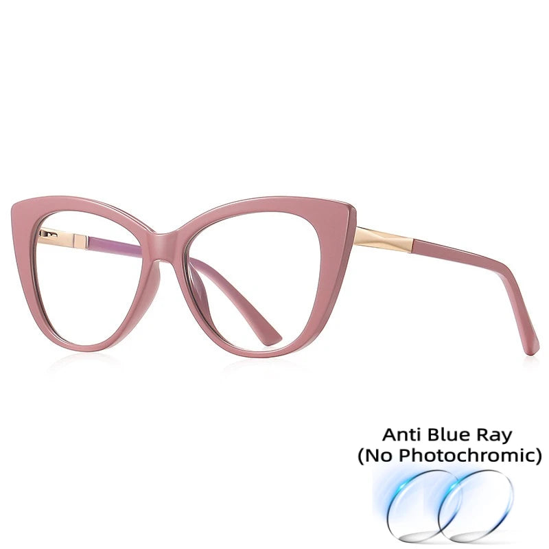 TR90 New Fashion Cat Eye Anti-Blue Ray Reading Glasses,  Photochromic Myopia,   Customization Prescription, Optical Eyewear.  SO MANY Choices