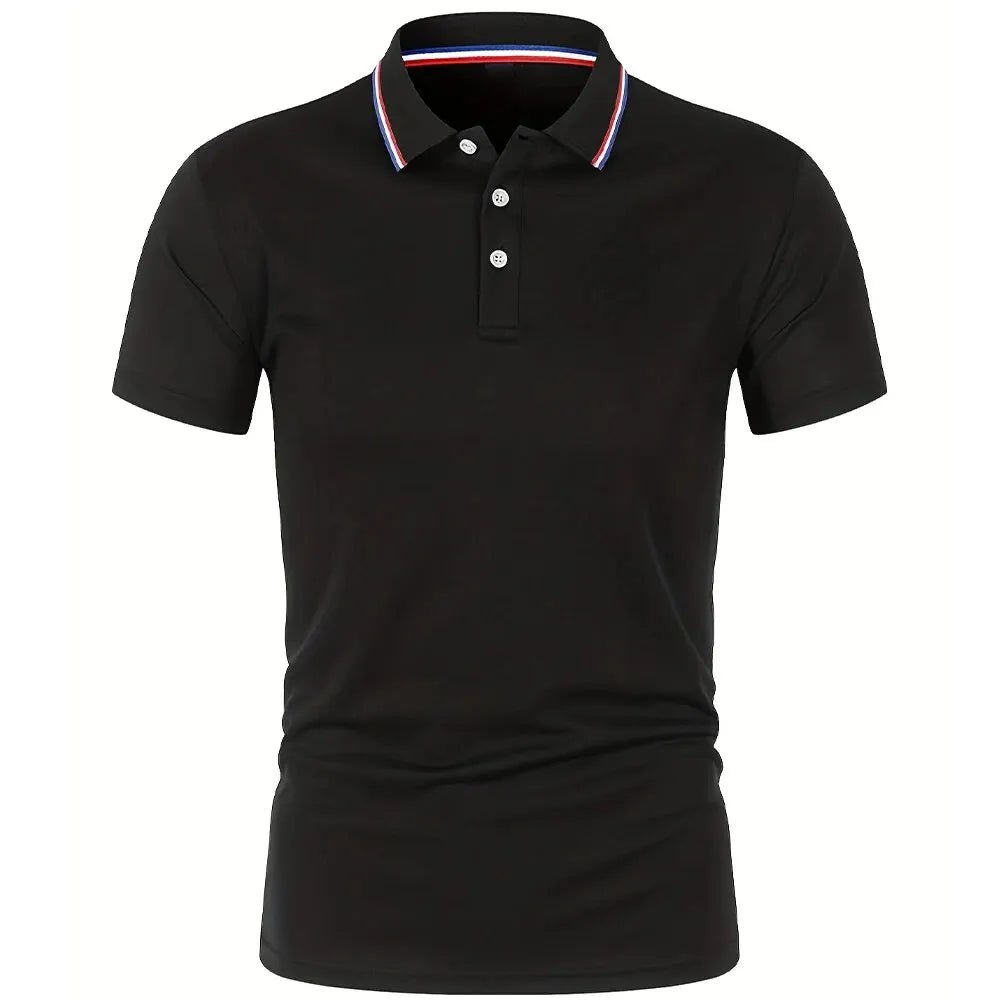 Sale on Men's Summer Casua, l Breathable, .Comfortable Polo Shirt.  Solid Colors, High Quality Short Sleeve Shirt