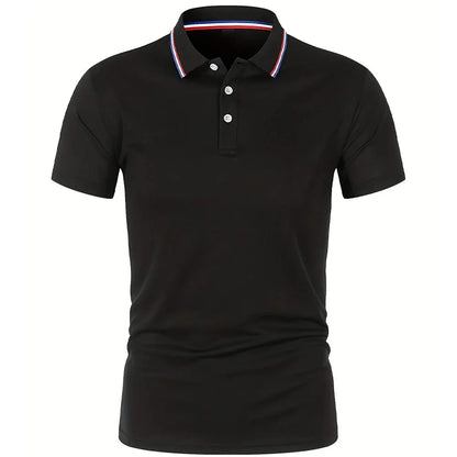 Sale on Men's Summer Casua, l Breathable, .Comfortable Polo Shirt.  Solid Colors, High Quality Short Sleeve Shirt