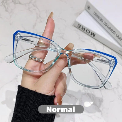 Transparent Frame, Photochromic, Multifocal Reading Glasses for Women/ Men,  Fashion Progressive,  Anti - Blue Light,  Presbyopia READERS.  THESE GLasses are LOADED with choices and features.