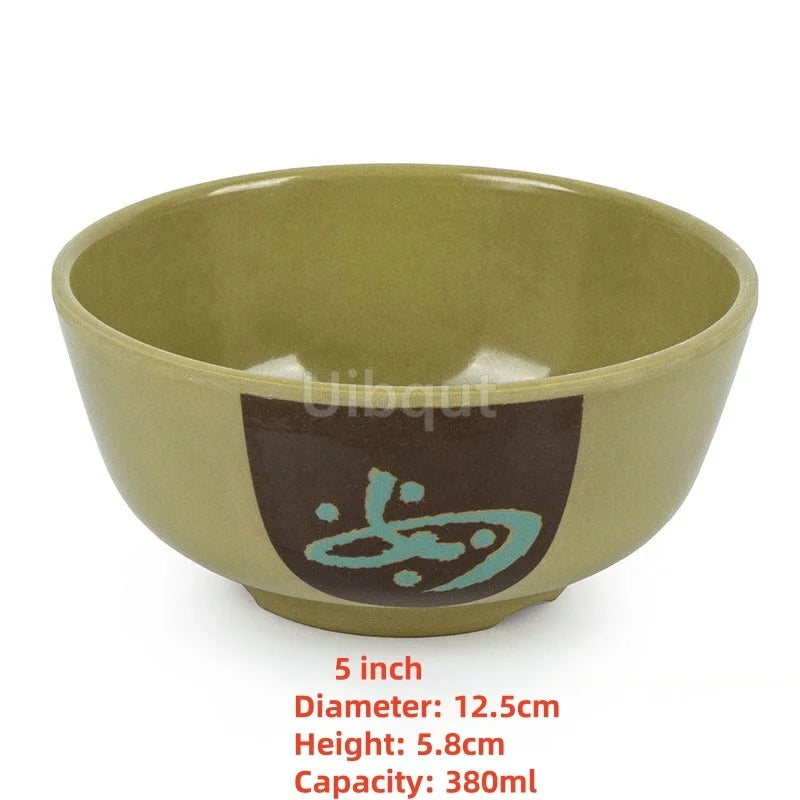 4.5 -5 inch 2 -10 piece set,  Break resistant Melamine Bowl for Thickened Flower Rice Soup or snacks.