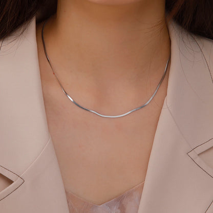 Stainless Steel Snake Chain Necklace for Women /Men of Gold Color  with Herringbone Choker,  Neck Chains 2026 Trend Jewelry Gift.  Perfect Gift for MOTHERS and FATHERS DAY