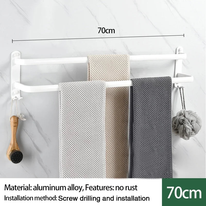 Single-layer/Double-layer/Triple-layer Towel Holder, Towel Storage,  Towel Rack  for Bathroom/Kitchen. Multi-layer Wall-mounted Towel Rack
