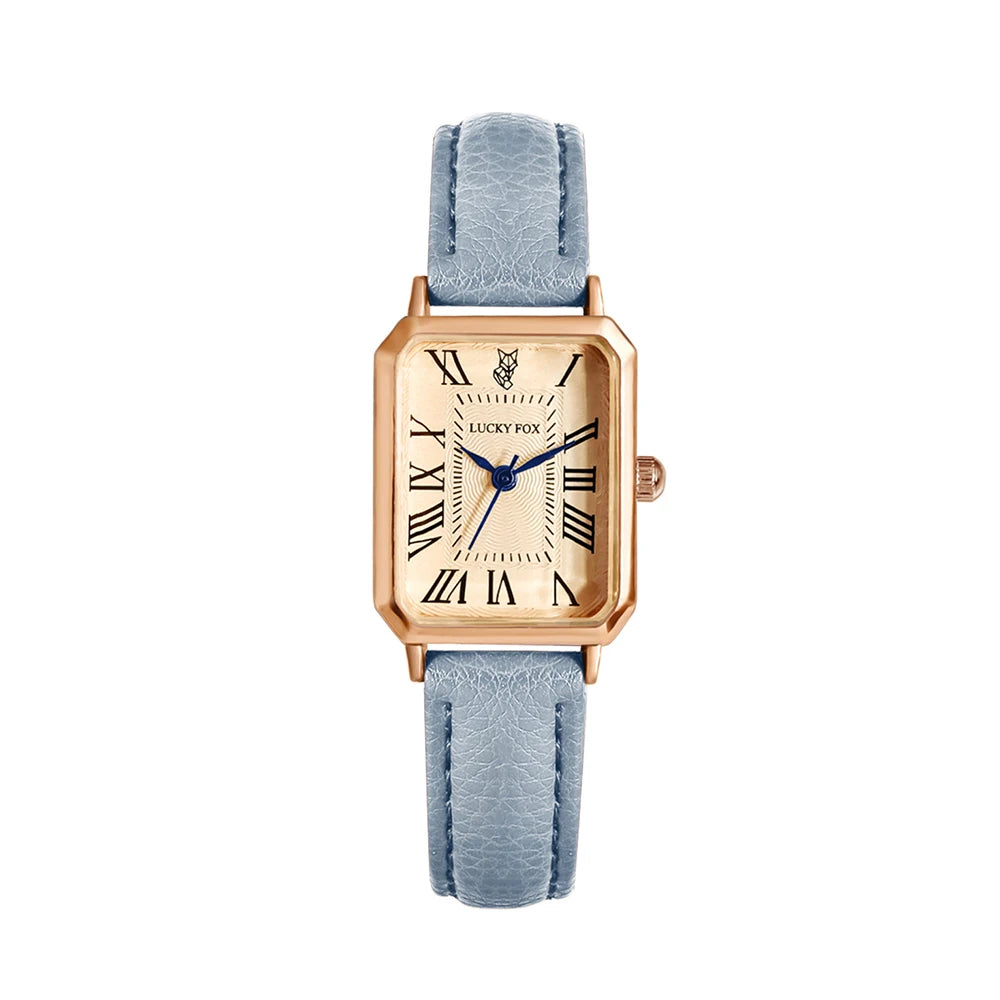 Fashion Retro Digital Dial Casual Watches Square face,  Leather Strap,  Fashionable Clock Quartz Wristwatch for Women Gift,