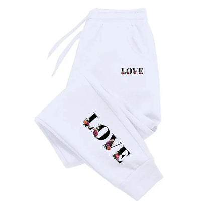 Womens Tracksuit Trousers New LOVE Letter Print. Luxury Sweatpants Daily Casual and  Versatile Jogging Sport Pants