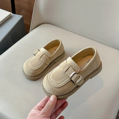 Girls Flats for Spring /Fall,  Shallow, Lazy Loafers. Comfortable, Soft,  Suede Sneaker, Casual School Shoes