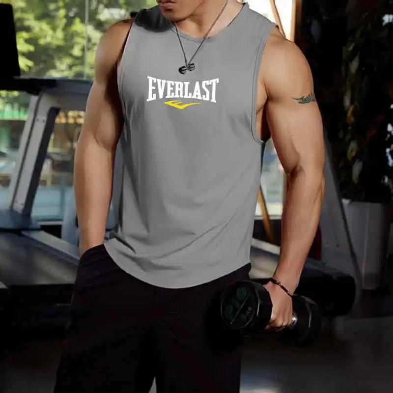 Summer Breathable Mesh Men's Vest  with Round Neck. Running Man, Daily Fashion,  Sleeveless Casual Tee Shirt All sizes available in all Five Colors.