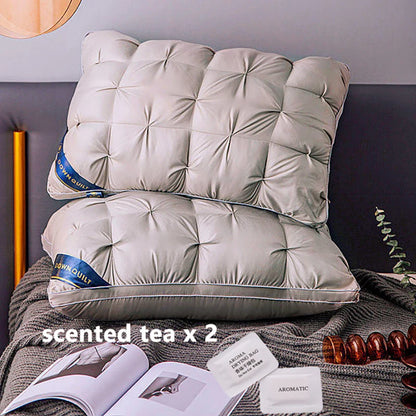 2-Piece Sleep Pillow Set, Soft Supportive Bed Pillows, Suitable for Back, Stomach, or Side Sleeping  and Luxury Hotel Pillows