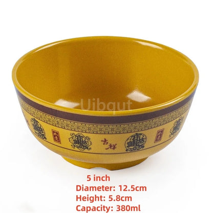 4.5 -5 inch 2 -10 piece set,  Break resistant Melamine Bowl for Thickened Flower Rice Soup or snacks.