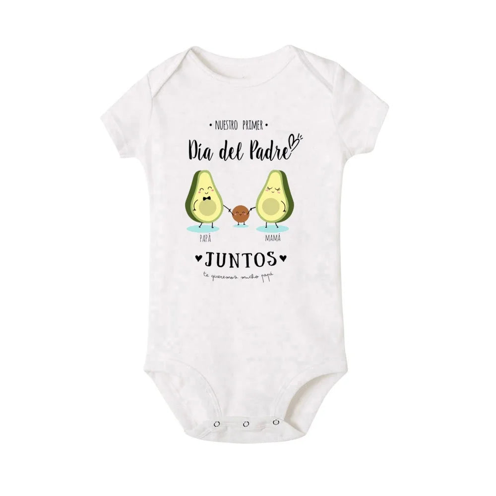 Our First Father's Day Together,  Family Matching Outfit.   Infant Romper+Daddy T-Shirt Family Clothing . Fathers Day Best Gifts