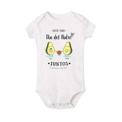 Our First Father's Day Together,  Family Matching Outfit.   Infant Romper+Daddy T-Shirt Family Clothing . Fathers Day Best Gifts