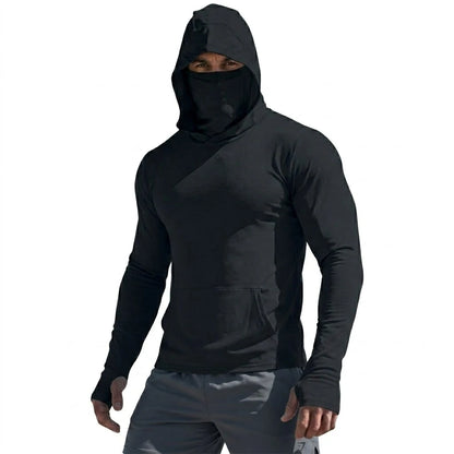 UPF50+ Performance T-Shit, t Mans Long Sleeve Summer Hoodie,  Casual, Sun Running , Quick Dry,  Sunscreen Fishing Ice Silk Pullover Shirt