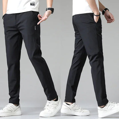 Spring /Summer Ultra-thin Men's Stretch,  Slim,  Straight,  Casual Pants.   High Quality Fashion and  Breathable Golf, Sport, Trousers