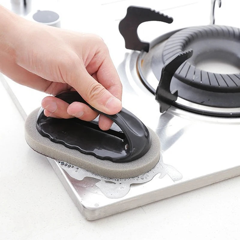 Magic Emery Sponge /Brush.   Wipe,  Eraser,  Cleaner for Kitchen or Bath,  Basement and Garage.Strong Decontamination Cleaning Tools With Handle Household Tools