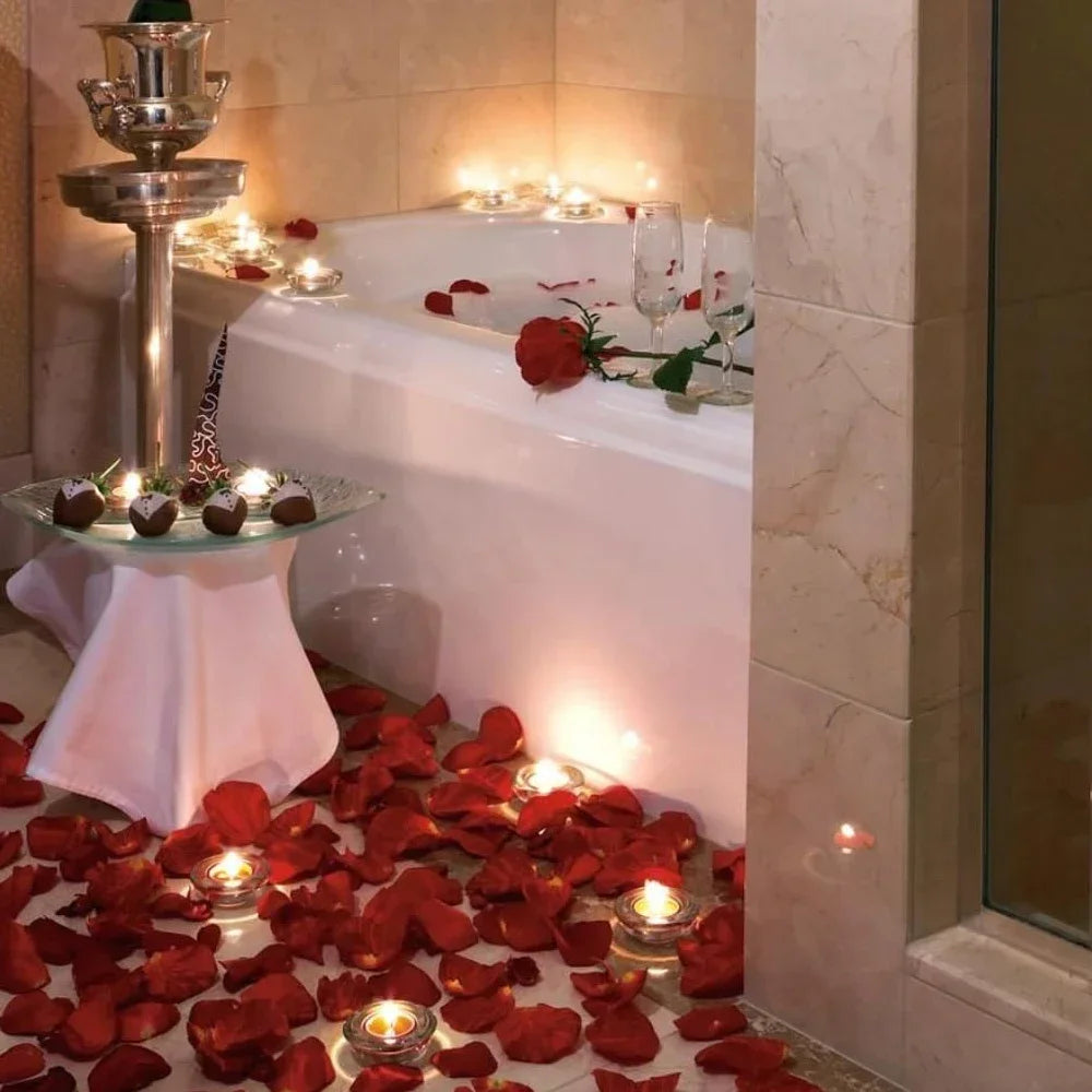 100-10000Pcs Top Colorful Artificial Fake Rose Petals Red White Gold Roses Petal Flowers .  Romantic Wedding Party Valentines  Decor, Etc.