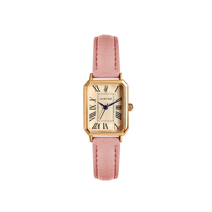 Fashion Retro Digital Dial Casual Watches Square face,  Leather Strap,  Fashionable Clock Quartz Wristwatch for Women Gift,