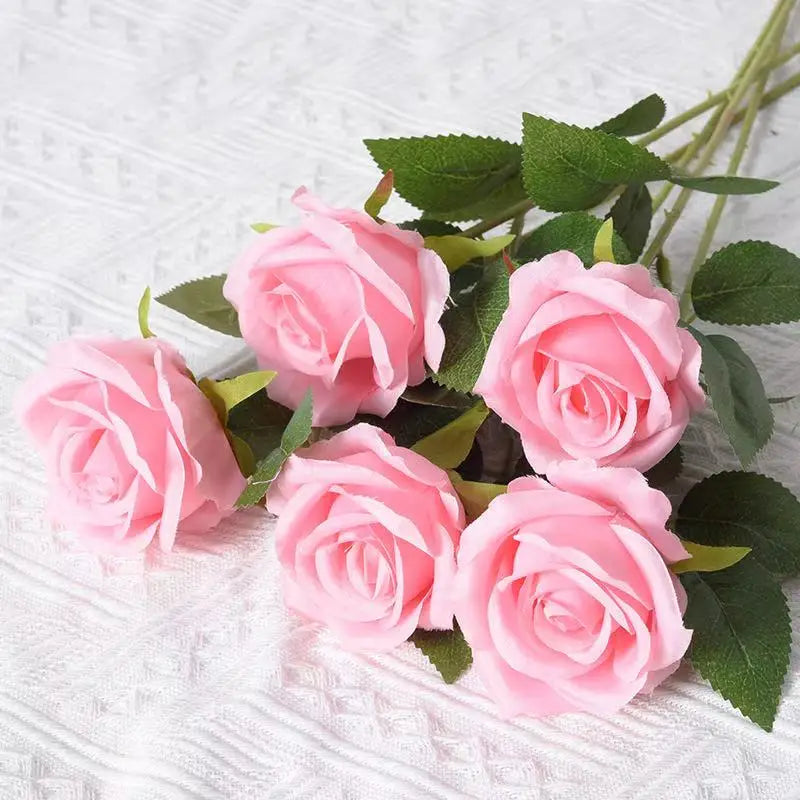 1/5/10/20pcs Roses Artificial Flowers Rose Flower Branch Artificial Red Roses Realistic Fake Rose for ANY SPECIAL OCCASION including PATRIOTIC, Home Decor